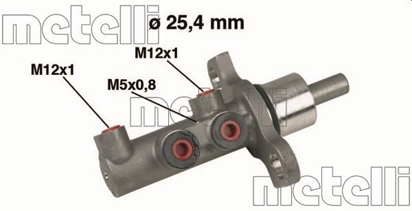 Главный тормозной цилиндр METELLI 050439