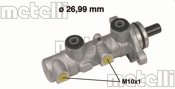 Главный тормозной цилиндр METELLI 050588