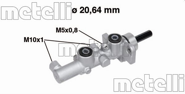 Главный тормозной цилиндр METELLI 050734