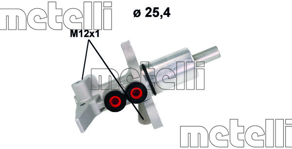 Главный тормозной цилиндр METELLI 051195