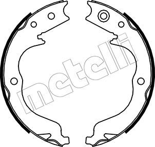 Комплект тормозных колодок, стояночная тормозная система METELLI 530268