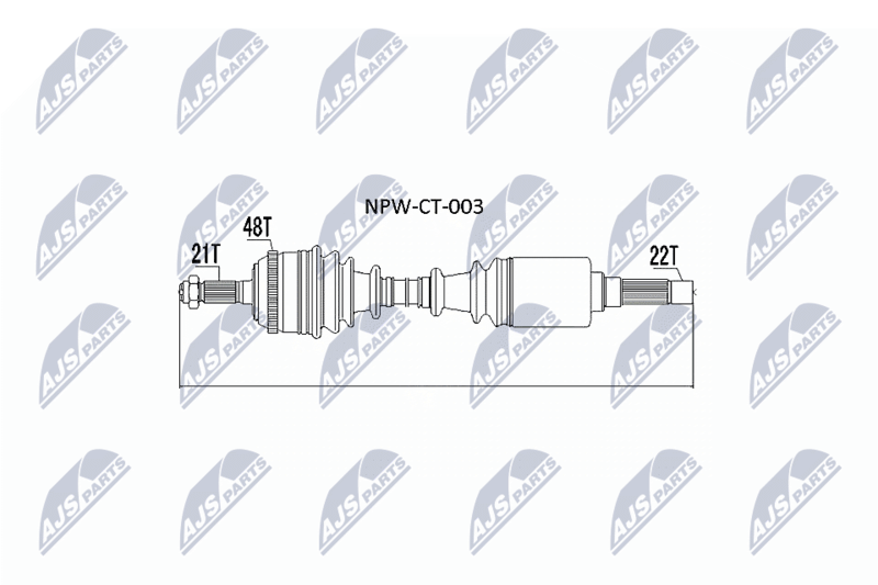 Приводной вал NTY NPWCT003