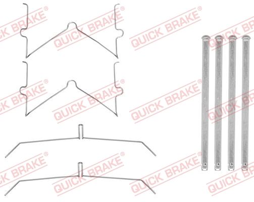 Комплектующие, колодки дискового тормоза QUICK BRAKE 1090003