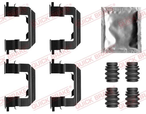 Комплектующие, колодки дискового тормоза QUICK BRAKE 1090019