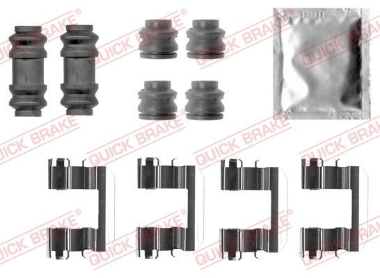 Комплектующие, колодки дискового тормоза QUICK BRAKE 1090028