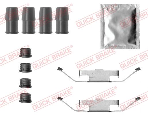 Комплектующие, колодки дискового тормоза QUICK BRAKE 1090032