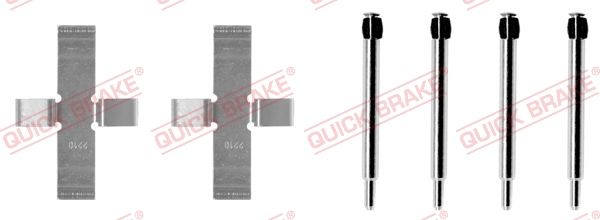 Комплектующие, колодки дискового тормоза QUICK BRAKE 1090903