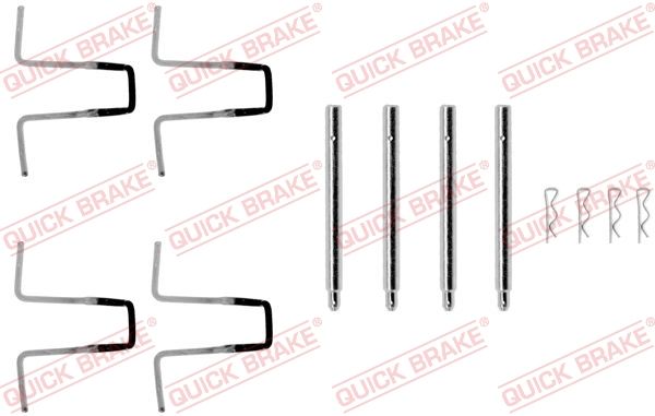 Комплектующие, колодки дискового тормоза QUICK BRAKE 1090977