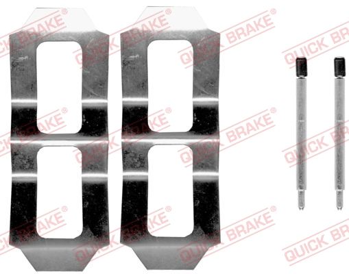 Комплектующие, колодки дискового тормоза QUICK BRAKE 1090987