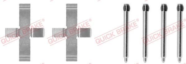 Комплектующие, колодки дискового тормоза QUICK BRAKE 1091076