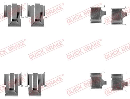 Комплектующие, колодки дискового тормоза QUICK BRAKE 1091078