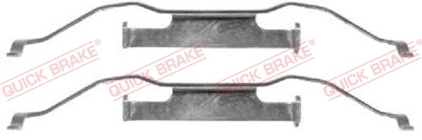 Комплектующие, колодки дискового тормоза QUICK BRAKE 1091148