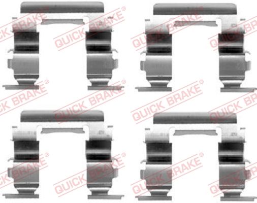 Комплектующие, колодки дискового тормоза QUICK BRAKE 1091181
