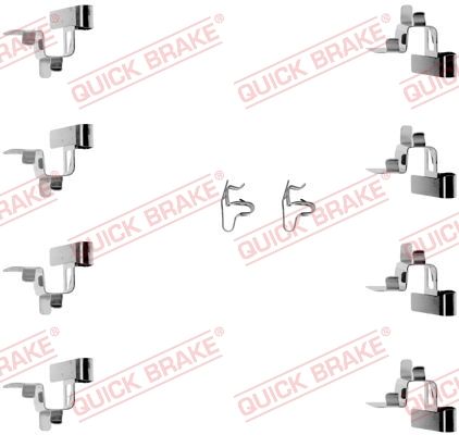 Комплектующие, колодки дискового тормоза QUICK BRAKE 1091191
