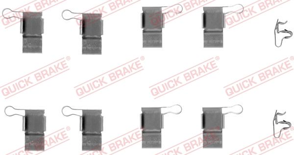 Комплектующие, колодки дискового тормоза QUICK BRAKE 1091193