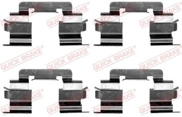 Комплектующие, колодки дискового тормоза QUICK BRAKE 1091216