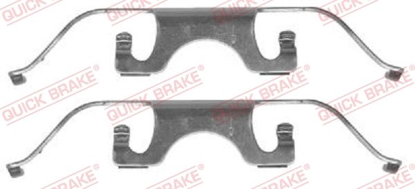Комплектующие, колодки дискового тормоза QUICK BRAKE 1091224