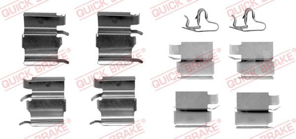 Комплектующие, колодки дискового тормоза QUICK BRAKE 1091240