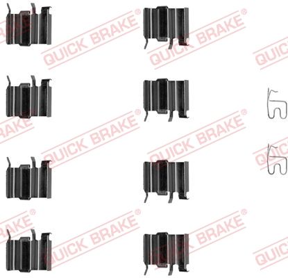 Комплектующие, колодки дискового тормоза QUICK BRAKE 1091244