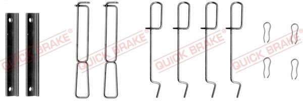 Комплектующие, колодки дискового тормоза QUICK BRAKE 1091265