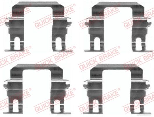 Комплектующие, колодки дискового тормоза QUICK BRAKE 1091275