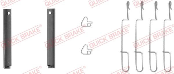 Комплектующие, колодки дискового тормоза QUICK BRAKE 1091280
