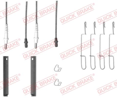 Комплектующие, колодки дискового тормоза QUICK BRAKE 1091280X