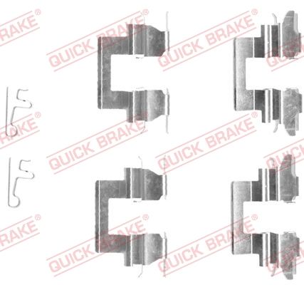 Комплектующие, колодки дискового тормоза QUICK BRAKE 1091608