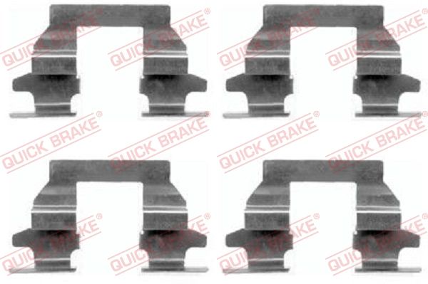Комплектующие, колодки дискового тормоза QUICK BRAKE 1091625