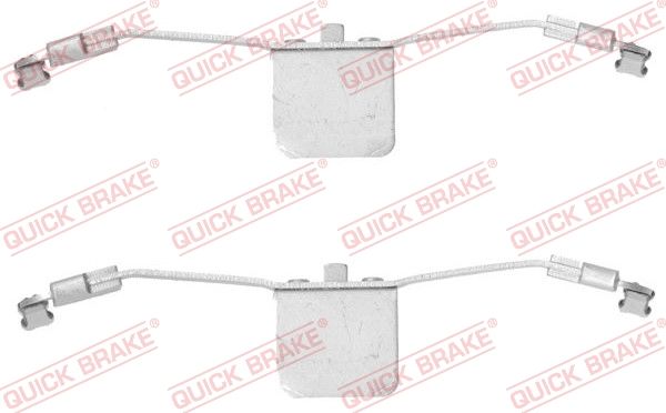 Комплектующие, колодки дискового тормоза QUICK BRAKE 1091641