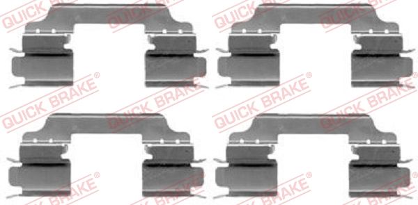 Комплектующие, колодки дискового тормоза QUICK BRAKE 1091649