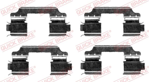 Комплектующие, колодки дискового тормоза QUICK BRAKE 1091654