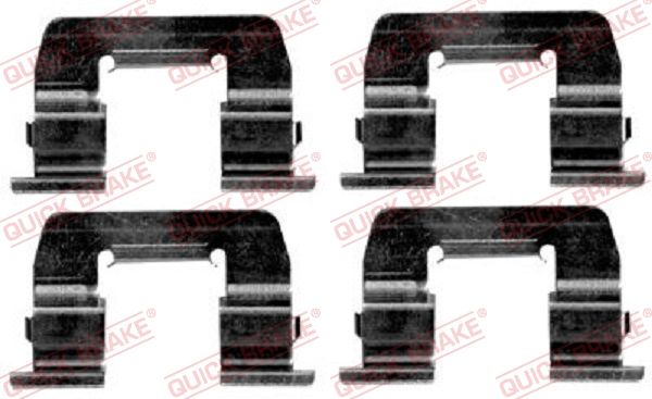 Комплектующие, колодки дискового тормоза QUICK BRAKE 1091668
