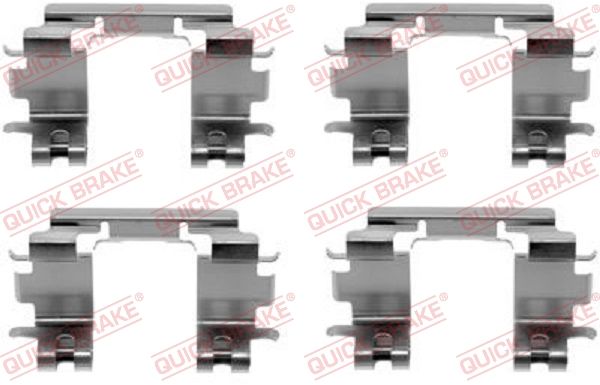 Комплектующие, колодки дискового тормоза QUICK BRAKE 1091670