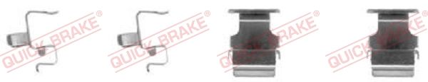 Комплектующие, колодки дискового тормоза QUICK BRAKE 1091673