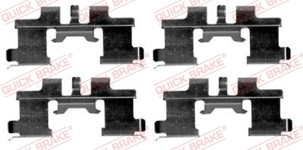 Комплектующие, колодки дискового тормоза QUICK BRAKE 1091677