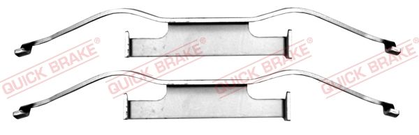 Комплектующие, колодки дискового тормоза QUICK BRAKE 1091680