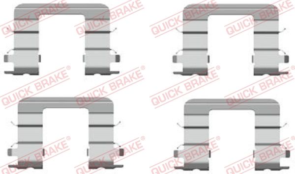 Комплектующие, колодки дискового тормоза QUICK BRAKE 1091696