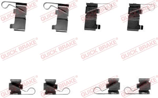 Комплектующие, колодки дискового тормоза QUICK BRAKE 1091699
