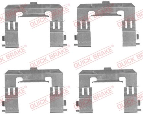 Комплектующие, колодки дискового тормоза QUICK BRAKE 1091715