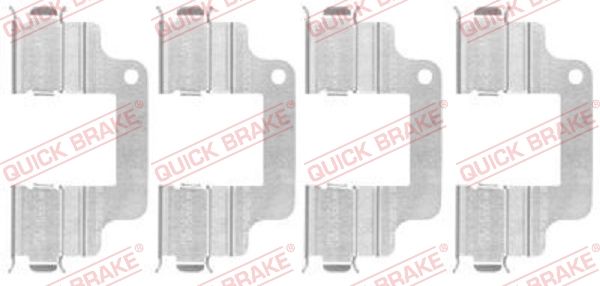 Комплектующие, колодки дискового тормоза QUICK BRAKE 1091740