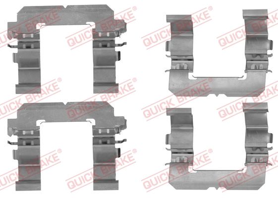 Комплектующие, колодки дискового тормоза QUICK BRAKE 1091756