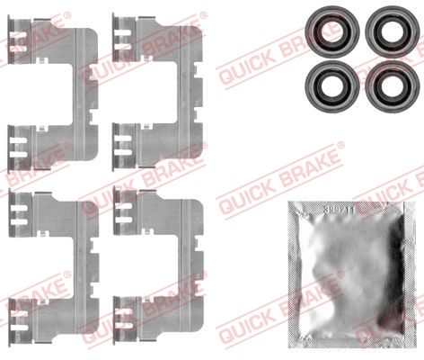 Комплектующие, колодки дискового тормоза QUICK BRAKE 1091785