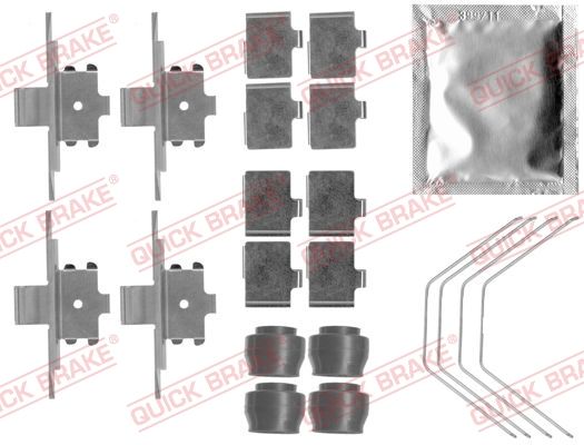Комплектующие, колодки дискового тормоза QUICK BRAKE 1091791