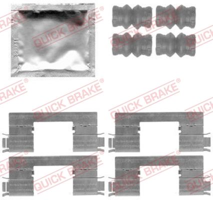 Комплектующие, колодки дискового тормоза QUICK BRAKE 1091798
