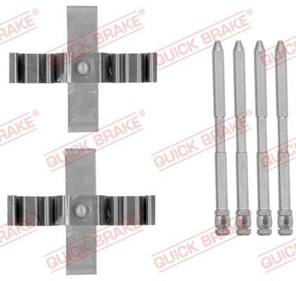 Комплектующие, колодки дискового тормоза QUICK BRAKE 1091801