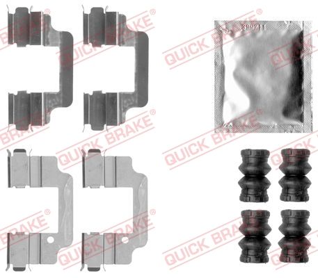 Комплектующие, колодки дискового тормоза QUICK BRAKE 1091806