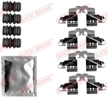 Комплектующие, колодки дискового тормоза QUICK BRAKE 1091808