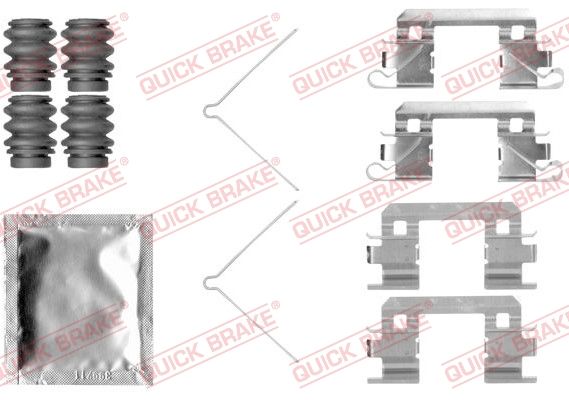 Комплектующие, колодки дискового тормоза QUICK BRAKE 1091811