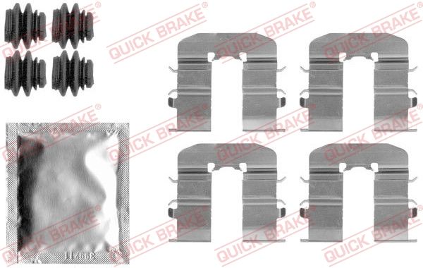 Комплектующие, колодки дискового тормоза QUICK BRAKE 1091814